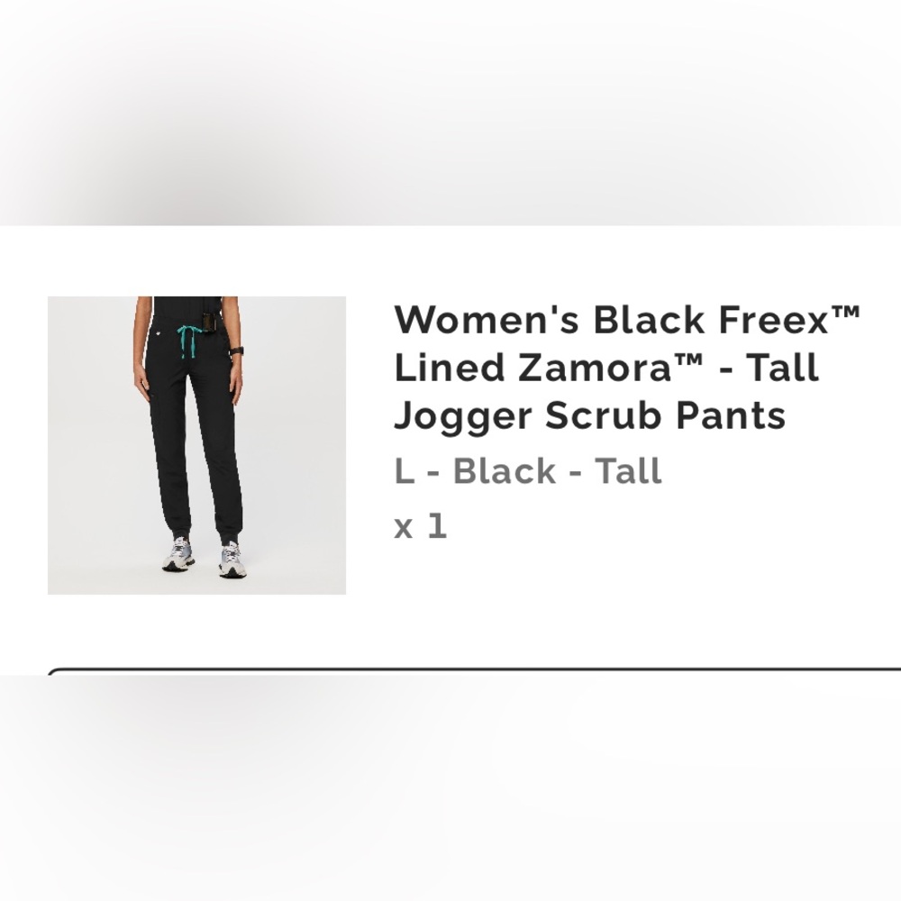 Figs black lined joggers!